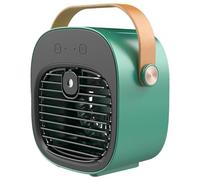 Climatiseur de voiture, ventilateur de refroidissement personnel à 3 vitesses avec humidificateur, climatiseur bureau silencieux et rechargeable par USB portable pour voiture bureau à domici