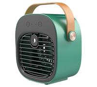 Climatiseur de voiture, ventilateur de refroidissement personnel à 3 vitesses avec humidificateur, climatiseur bureau silencieux et rechargeable par USB portable pour voiture bureau à domicile