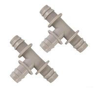 Climatiseur Drain Connector 15mm en forme de Y pour climatiseur blanc | Design à 3 voies, guide d'itinéraire flexible, résout des installations complexes, convient à plusieurs câbles