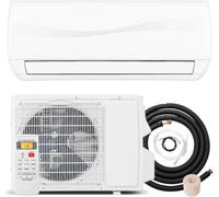 Climatiseur Et Chauffage Mini-Split 9000 Btu, Technologie Inverter, Refroidit Et Chauffe Jusquà 450 Pi², Montage Mural, écoénergétique, Système Préchargé White 9,000BTU - 115V - 19 SEER2