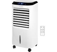 Climatiseur évaporation Portable, 10 Litres, 3 vitesses de Ventilation, Double Réservoir Amovible, Blocs réfrigérants, Filtre Lavable, Roues pivotantes, Flux d’air Orientable, 65 Watts