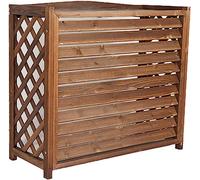 Climatiseur Extérieur Écran De Clôture Couverture De Climatiseur En Bois, Couverture Extérieure De Confidentialité, Couverture Extérieure De Climatiseur À Grille, Persiennes For Unités Extérieures/cac