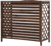 Climatiseur Extérieur Écran De Clôture Grand Support De Plante De Couverture De Climatiseur En Bois, Écran De Clôture De Confidentialité Décoratif De Couverture De Climatisation En Bois, For Les Unité