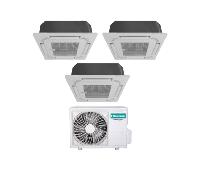 Climatiseur Hisense trial split inverter cassette 9000+12000+12000 couleur non spécifiée