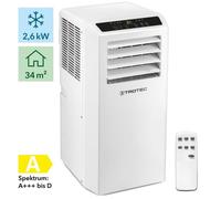 Climatiseur mobile 3 en 1 TROTEC - 2600 W - 9000 BTU - 2 vitesses - jusqu'à 34 m² + télécommande - blanc