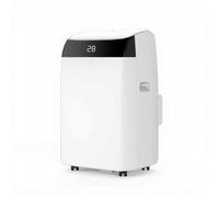Climatiseur mobile 10 000 BTU, système de refroidissement à air 3 en 1 avec refroidissement, ventilation et déshumidification efficacité énergétique A, 2 niveaux de vitesse, minuterie 24 h