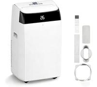 Climatiseur mobile 12 000 BTU 2,6 kW efficacité énergétique A, 4 en 1, refroidissement, déshumidification, mode veille, fonctionnement silencieux avec R290, télécommande et minuterie 24h
