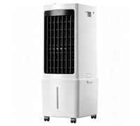 Climatiseur Mobile, 12 L Refroidisseur d'Air Évaporatif avec Télécommande, 3 Vitesses et 3 Modes, Minuterie 7.5H, 65 W Climatisation Portable pour Maison Bureau Chambre Cuisine