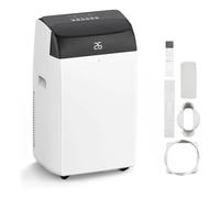 Climatiseur Mobile 12000 BTU 3-En-1 Refroidissement, Ventilateur & Déshumidificateur 45L/Jour, Silencieux <53 DB, Écran LED, Télécommande, Minuterie 24H, Clim Portable Pour Pièces 43-51M²