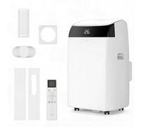 Climatiseur mobile 12000 BTU 4-en-1 - Refroidissement, ventilation, déshumidification, fonction Follow-Me réfrigérant R290, tuyau d’évacuation, affichage numérique,