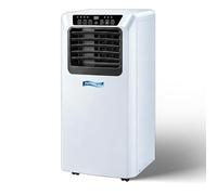 Climatiseur Mobile 12000 BTU 4en1 Portable avec Wifi Smart et Télécommande, Minuterie 24H et Kit d'Évacuation Fenêtre, Puissant Split sans Unité Extérieure pour, White, 5000 BTU