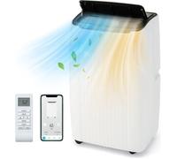 Climatiseur Mobile 14000 BTU Silencieux - RELAX4LIFE- 6 en 1 - Minuterie 24H - Télécommande et Commande Smart App - Jusqu'à 65m2