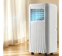 Climatiseur mobile 3-en-1 (10 000 BTU / 12 000 BTU) avec minuterie 24 h et kit d'évacuation pour fenêtre - Unité de climatisation mobile puissante 9000BTU