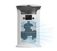 Climatiseur Mobile, 3 en 1 Refroidisseur D'air Climatiseur Avec Réservoir D'eau 880 ml, Climatiseur Mobile Sans Evacuation Veilleuse 7 Couleurs Avec Pour Dormir, Travailler et Étudier (Blanc)