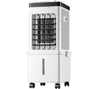 Climatiseur Mobile 3 en 1 sans Tuyau D'évacuation, Humidificateur Et Purificateur d'air, Refroidisseur d'air Mobile Télécommande,Minuterie,Oscillation À 90°,Débit