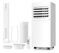 Climatiseur mobile 4-en-1 de 9000 BTU/h, avec fonctions refroidissement, déshumidification, ventilation et mode sommeil