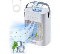 Climatiseur mobile 4 en 1 refroidisseur d'air évaporatif Réservoir d'eau de 700ml