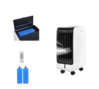 Climatiseur Mobile 6L 4 en 1 COSTWAY-Rafraîchisseur d’Air,Ventilateur 75W-Télécommande-Minuterie 8H-3 Vitesse-32x25x57 cm-Ecran LCD