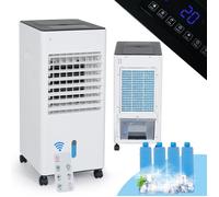 Climatiseur Mobile 6L Rafraîchisseur d’Air Ventilateur avec 3 Vitesses, Télécommande, Oscillation, Minuterie 12H