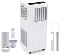 Climatiseur Mobile 7000 BTU 2KW, 3 Vitesses de Ventilation, 3-en-1 Climatiseur Portable Refroidisseur, Déshumidificateur, Ventilateur, Mode Nuit, Ultra silencieux pour Pièces jusqu'à 35 m