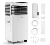 Climatiseur Mobile 7000 BTU avec tuyau d'évacuation | Climatiseur portable 4 en 1 | Fonctionnement silencieux | Kit d'installation fenêtre | Minuterie 24 heures | Pour pièces jusqu'à 25 m²