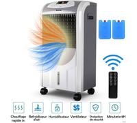 Climatiseur Mobile 7L 75W 5 en 1 Rafraîchisseur d'Air COSTWAY- Froid/Chaud-Télécommande-Minuterie 8H-3 Vitesses-Oscillation 70°