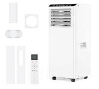 Climatiseur Mobile 9000 BTU, Mobile Klimageräte Avec Tuyau d’évacuation, Climatiseur Mobile Silencieux <50 DB Pour Pièce 30-40 M², 4-En-1 : Refroidissement, Déshumidification, Ventilation, Follow Me
