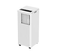 Climatiseur mobile, 9000 BTU, silencieux, mobile, pour pièces jusqu'à 37 m², refroidissement 3 en 1, ventilation et déshumidification, 2 niveaux de ventilation, minuterie 24 h, écran LED et