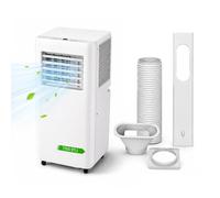 Climatiseur portable Fresh White 7000 BTU 750 W | 1750 FR, Déshumidificateur, 2 vitesses, Télécommande incluse, Kit fenêtre 70 x 33 x 28 cm