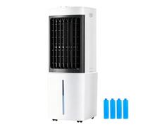 Climatiseur Mobile Amovible avec Réservoir D'eau de 13 L, 3 Vitesses de Ventilation, 4 Compartiments à Glace, Refroidisseur d'air Portable pour la Maison, le Bureau