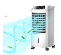 Climatiseur Mobile, Climatiseur Mobile Sans Évacuation à 3 Vitesses, Refroidisseur D'air avec Roue Universelle, Minuterie de 7 Heures, Ventilateur de Refroidissement à Économie D'énergie