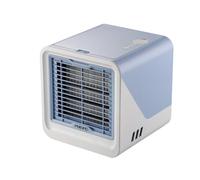 Climatiseur Mobile Climatiseur Portable Mini Refroidisseur D'air 3 En 1, Réservoir D'eau De 300 ML 3 Vitesses, Rafraîchisseur D'air Pour Chambre Bureau Et Voiture (Bleu)