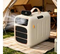 Climatiseur mobile, climatiseur portable, puissance nominale 450 W, refroidissement de voyage, climatiseur de camping avec télécommande, flux d'air 45 dB, design auto-évaporant pour camping-car