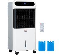 Climatiseur Mobile Évaporatif 4 en 1 12L 3 Vitesses Télécommande Blanc