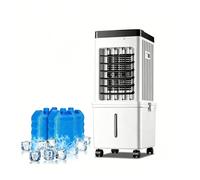 Climatiseur Mobile Non Reversible avec Roulettes Pivotantes Universelles, Réservoir D'eau de 15 L Et Trois Vitesses de Ventilation pour Chambre, Chambre D'étudiant, Bureau