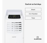 Climatiseur mobile Klarstein Pure Blizzard Smart 9k 9000 BTU/2,6 kW EEC A Télécommande Blanc