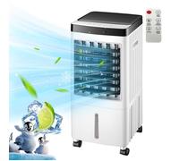 Climatiseur mobile rafraîchisseur d'air 3 en 1 - 10L Climatiseur portable - Muet - Rotation à 60° - 3 vitesses - Minuteur 7 heures