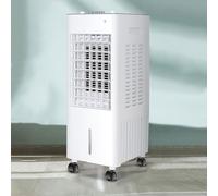 Climatiseur mobile refroidisseur évaporatif swamp cooler avec réservoir 10L 3 vitesses oscillation 120° unité AC sans fenêtre ventilateur soufflant air froid ultra silencieux pour chambre restaurant