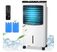 Climatiseur Mobile - RELAX4LIFE - 4 en 1 - Réservoir d'eau 8L - Refroidisseur d'Air 75W - 3 Mode et Vitesse - 2 Blocs Réfrigérants