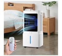 Climatiseur Mobile Sans Évacuation 12L avec Télécommande, Rafraîchisseur d'Air Évaporatif 4-en-1 Silencieux 30dB, Ventilateur Humidificateur, Débit Puissant 1000m³/h
