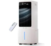 Climatiseur Mobile Sans Évacuation 12L - Rafraîchisseur d'Air Évaporatif avec Télécommande, 3 Vitesses, Ventilateur Humidificateur pour Maison et Bureau