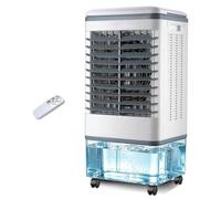 Climatiseur Mobile Sans Évacuation 30LClimatiseur Mobile Silencieux avec 3 Vitesses 3 Modes 35dB Réservoir d'eau Amovible Télécommande Ventilateur Refroidisseur d'air Climatisation pour Chambre