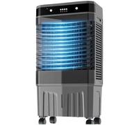 Climatiseur Mobile Sans Evacuation Clim' Tactile Portable avec Double Reservoir Eau 3 Vitesses 12H Minuteries 120° Oscillation Refroidisseur d'air pour Maison Bureau Chambre