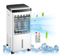 Climatiseur mobile sans évacuation - Refroidisseur d’air 3 en 1 avec réservoir 10L, ventilateur, humidificateur, silencieux,