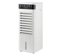 Climatiseur Mobile Silencieux 2 En 1 Froid/Chaud Rafraîchisseur D'air Sur Roulette Ventilateur Colonne Chambre, Minuterie 12H,3 Vitesses Pour Salon (blanc)