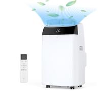Climatiseur Mobile Silencieux 7000 Btu,4-En-1, DéShumidificateur, Ventilateur à 2 Vitesses-[Classe énergétique A++]