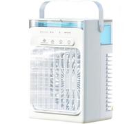 Climatiseur Mobile Silencieux Rafraîchisseur d'Air Portable 1L Mini Climatiseur 4 Vitesses Réglables 3 Minuteurs Climatiseur Mobile Silencieux avec Télécommande pour Maison, Bureau 18*17*25cm