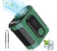 Climatiseur mobile, ventilateur de climatisation portable, 5000 mAh batterie, 8,5 h d'autonomie, ventilateur de ceinture à 100 vitesses, climatiseur extérieur