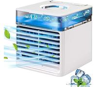 Climatiseur Mobile Voiture, éConomie D'éNergie Petit Climatiseur Pour Chambre, 3 Vitesses RéGlables Mini Rafraichisseur D'Air, Pour Chambre à Coucher, Bureau, Cuisine, Voiture, Maison