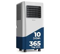 Climatiseur mobile Woleix 9000 BTU/2,6 kW - Fonction 3 en 1 (rafraîchissement/déshumidification/ventilateur) pour pièces jusqu'à 33 m²/90 m³, avec télécommande & 10 ans.